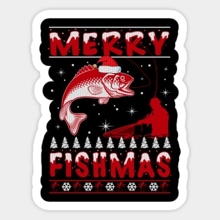 Merry Fishmas Sticker